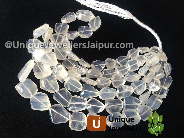 Ice Quartz Faceted Nugget Beads